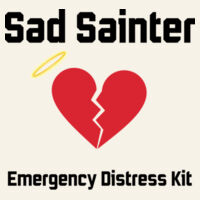 Sad Sainter Tote Bag Design
